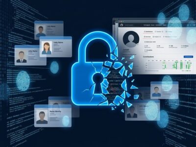 AI agent social engineering attack on open source maintainer showing fake GitHub identities and malware supply chain