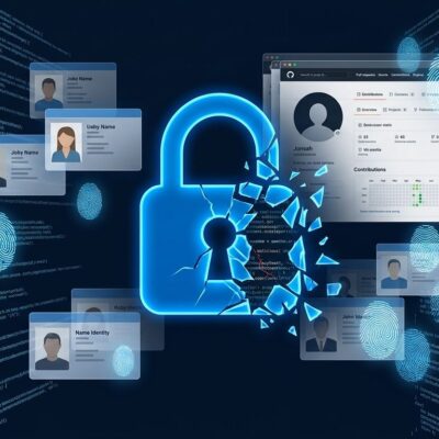 AI agent social engineering attack on open source maintainer showing fake GitHub identities and malware supply chain