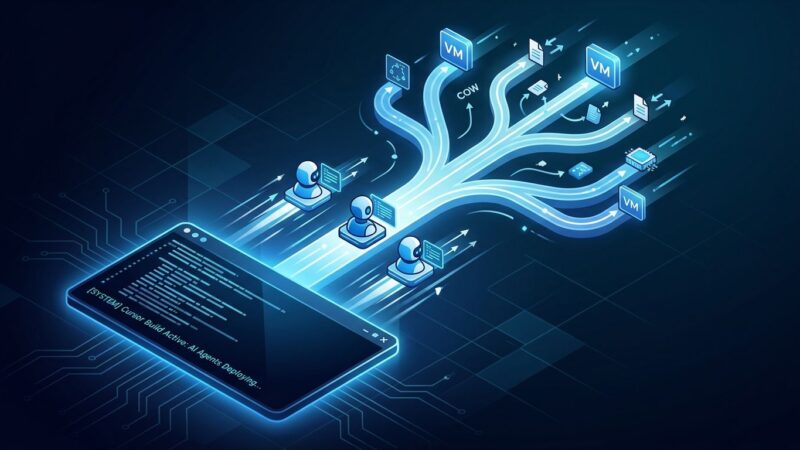 Cursor Builds: Cloud Agent environment pre-warming with copy-on-write VM snapshots visualization