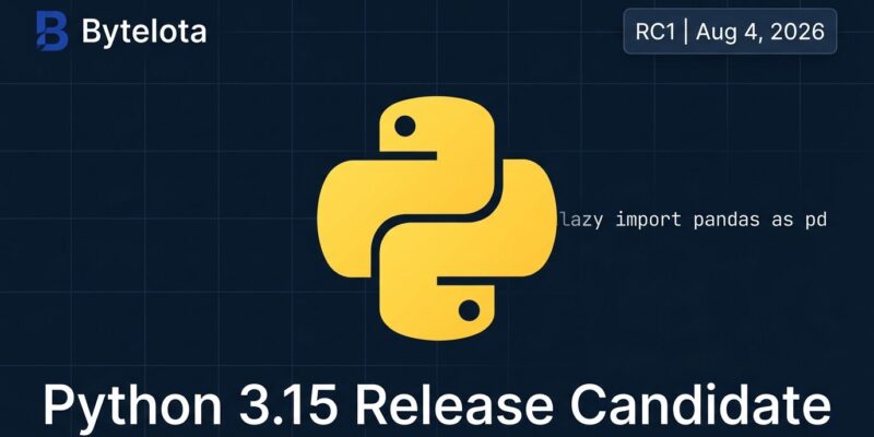 Python 3.15 RC1 release candidate - lazy imports, frozendict, and UTF-8 default changes