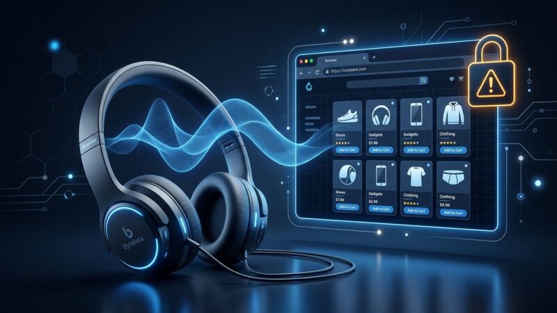 Bluetooth headphones disrupted by silent WebAudio fingerprinting from AliExpress
