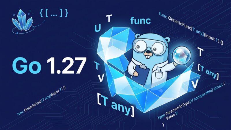 Go 1.27 release: generic methods, JSON v2, and post-quantum crypto