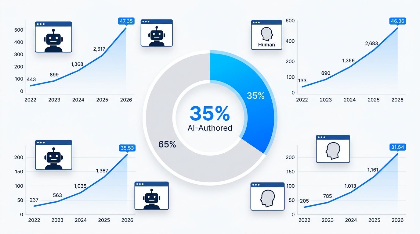 Pew Research: 35% of New Web Pages Are AI-Authored