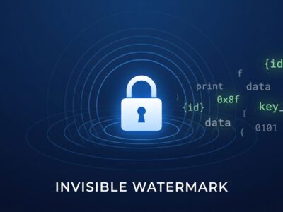 Illustration of invisible statistical watermarks in Claude API text responses showing token-level bias and cryptographic attribution