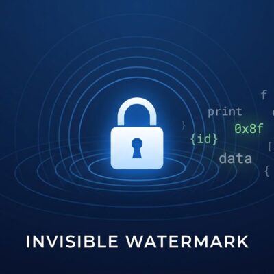 Illustration of invisible statistical watermarks in Claude API text responses showing token-level bias and cryptographic attribution