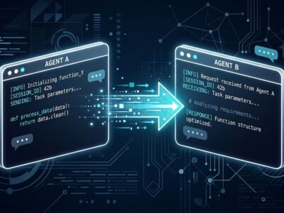 Two Claude Code terminal sessions exchanging messages over a local socket connection