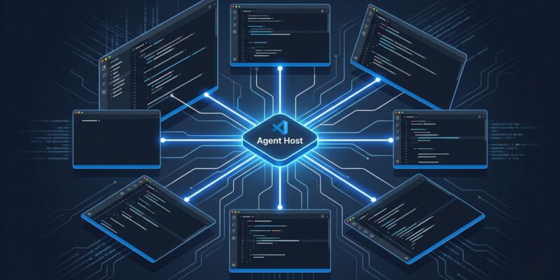 VS Code 1.134 dedicated Agent Host process connecting multiple editor windows — ByteIota