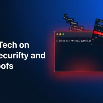 Dark blue terminal showing malicious git repository clone with glowing red warning, illustrating CVE-2026-26268 Cursor git hook RCE vulnerability
