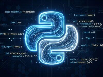 Python 3.15 RC1 release featuring lazy imports, frozendict built-in type, and UTF-8 default encoding changes