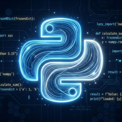 Python 3.15 RC1 release featuring lazy imports, frozendict built-in type, and UTF-8 default encoding changes