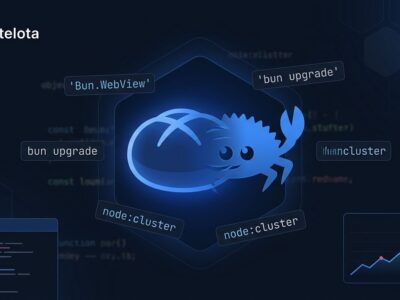 Bun 1.4 JavaScript runtime featuring Bun.WebView headless browser, Node.js compatibility improvements, and Rust rewrite performance gains