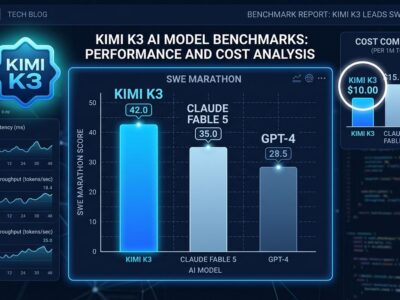 Kimi K3 benchmark performance chart comparing open-weight model against proprietary AI systems