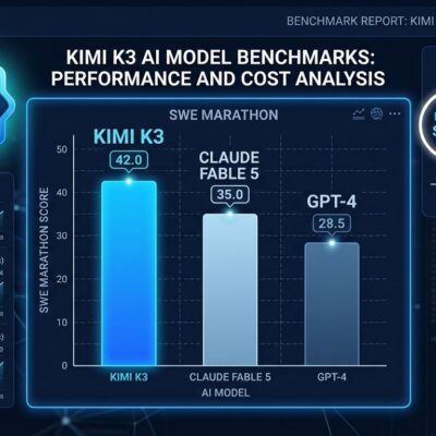 Kimi K3 benchmark performance chart comparing open-weight model against proprietary AI systems