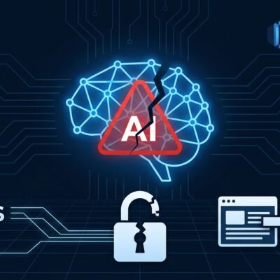 Illustration of a compromised local AI agent with DNS rebinding attack visualization
