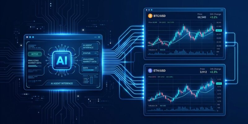 AI coding agent connected to Binance crypto trading infrastructure via MCP server