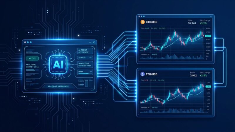 AI coding agent connected to Binance crypto trading infrastructure via MCP server