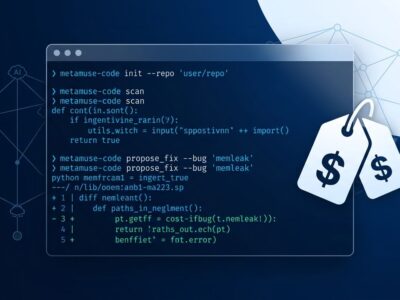 Meta Muse Code terminal coding agent - CLI interface showing parallel subagents in git worktrees with pricing tiers