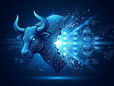 Stylized ox silhouette cracking open to reveal GLM-5.3-Flash neural network architecture, representing the Ox Alpha identity reveal