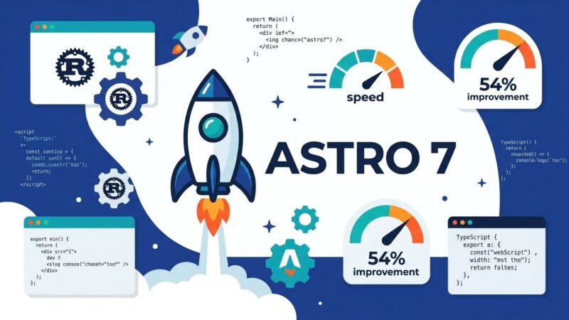 Astro 7.0 release featuring Rust compiler and Vite 8 bundler
