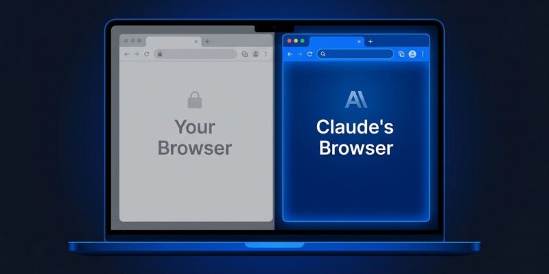 Claude Cowork built-in sandboxed browser side panel in Claude Desktop app