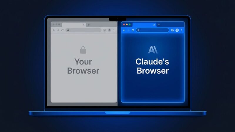 Claude Cowork built-in sandboxed browser side panel in Claude Desktop app