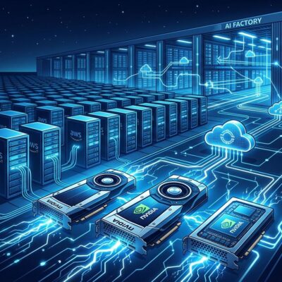 AWS and NVIDIA data center with Blackwell Ultra and Rubin GPU infrastructure for agentic AI workloads