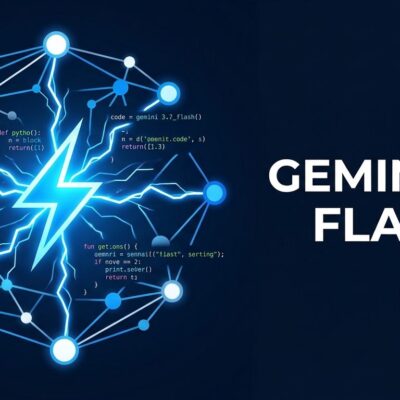 Gemini 3.7 Flash model neural network visualization for developers