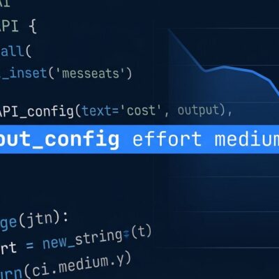 Python code snippet showing Claude Opus 5 effort parameter with output_config effort medium, illustrating API cost optimization routing strategy
