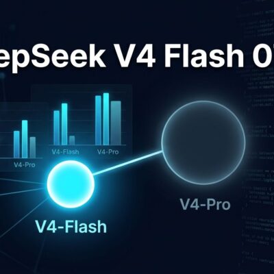 DeepSeek V4 Flash 0731 neural network visualization showing smaller model outperforming larger V4-Pro on agent benchmarks