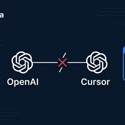 Diagram showing OpenAI severing its API connection to Cursor with a November 12 cutoff date, representing the supply chain risk for AI developer tools
