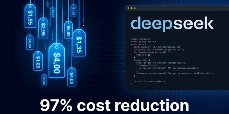 DeepSeek V4 Flash API pricing comparison showing 97% cost reduction versus Claude Sonnet 5