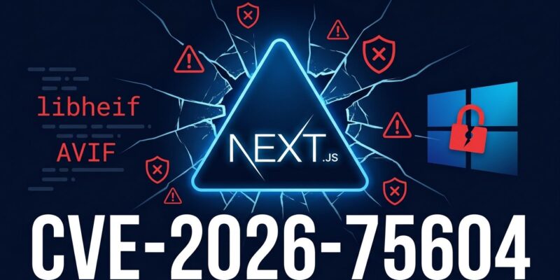 Next.js logo with security warning symbols representing the two critical RCE vulnerabilities disclosed in August 2026