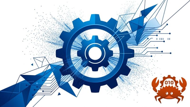 Servo gear logo combined with Rust ferris crab symbol representing the Servo 0.4 browser engine release