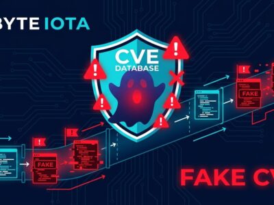 A security pipeline being contaminated by AI-generated fake CVE entries with warning indicators