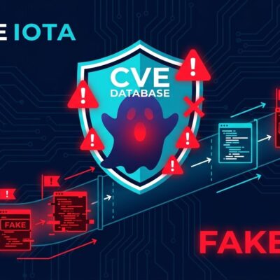 A security pipeline being contaminated by AI-generated fake CVE entries with warning indicators