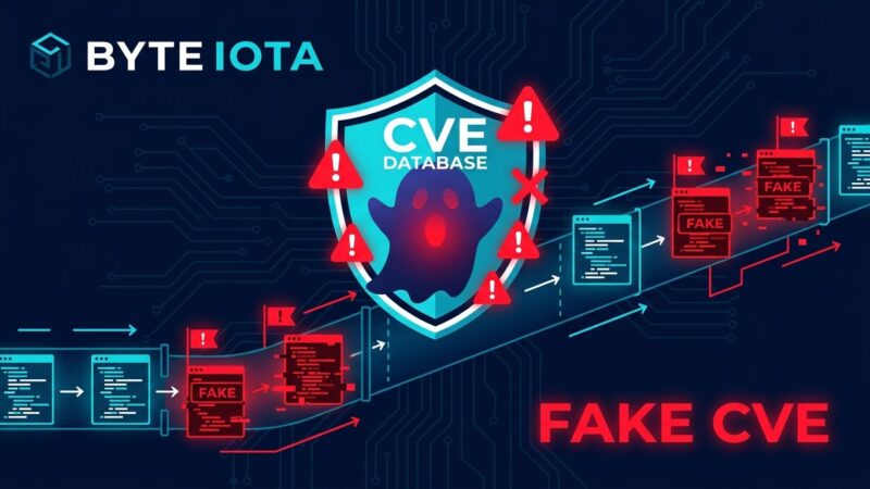 A security pipeline being contaminated by AI-generated fake CVE entries with warning indicators