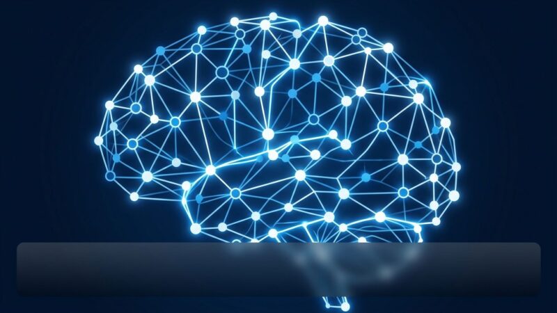 Thinking Machines Inkling neural network visualization in blue and white