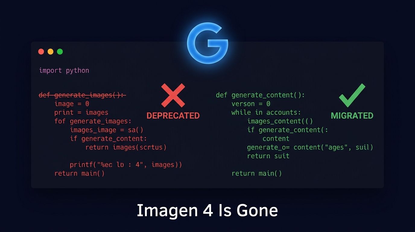 Imagen 4 API Is Dead. Here’s the Complete Migration Fix.