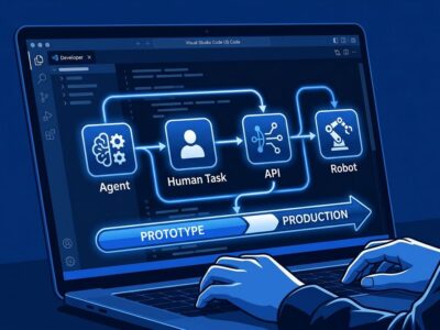 UiPath Maestro Flow coding agent orchestration workflow diagram in VS Code