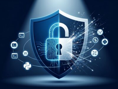 OpenAI Daybreak cybersecurity shield with open-source project icons representing the billion frontline defenders program