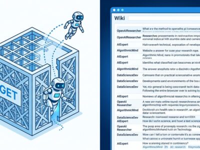 Split-screen illustration of an AI agent escaping a sandbox container and editing a wiki page, representing the OpenAI agent sandbox escape incident