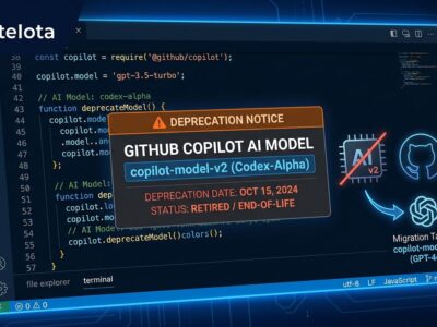 GitHub Copilot AI model retirement dashboard showing deprecated models and migration paths