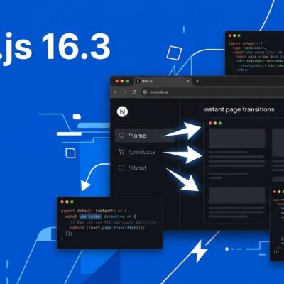 Next.js 16.3 instant navigations cache components partial prefetching diagram