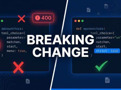 Python code showing Claude Fable 5.1 tool_choice breaking change with 400 error fix