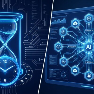 OpenAI DevDay 2026 Managed Agents platform visualization with countdown and AI agent network