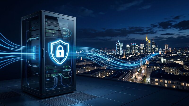 Secure on-premise server infrastructure representing sovereign AI deployment