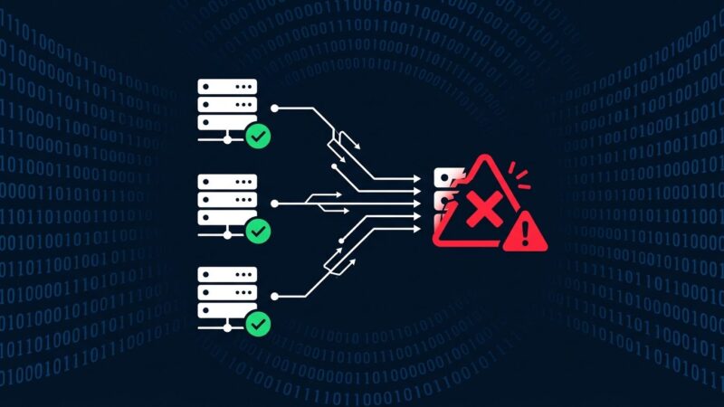 Diagram showing an MCP server connection that appears clean for two calls then triggers a red alert on the third call, illustrating the Deadbugz supply-chain attack mechanism