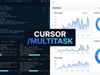 Cursor parallel agents and context usage breakdown dashboard