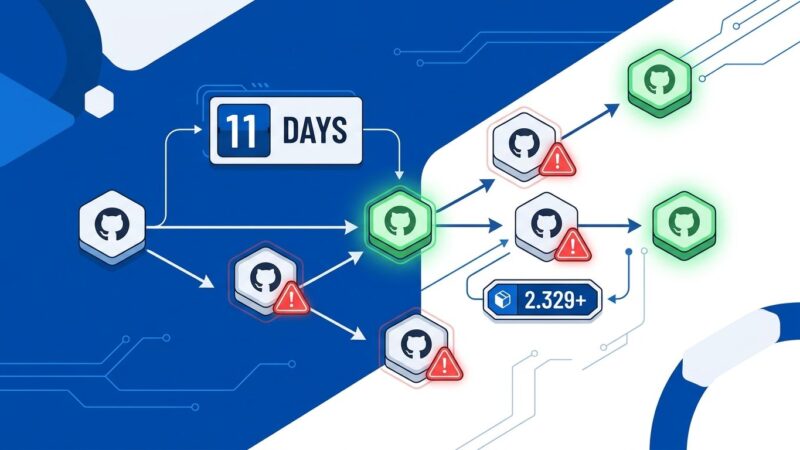 GitHub Actions self-hosted runner pipeline showing outdated runner nodes with warning indicators and a September 25 enforcement deadline countdown