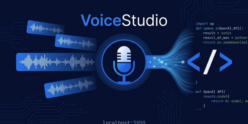 VoiceStudio open-source local voice cloning with OpenAI-compatible API running on localhost:3900
